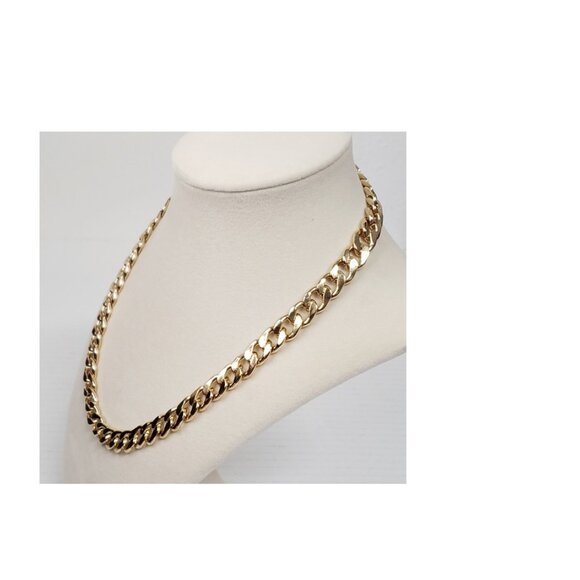 Louis Vuitton Lock & Key Gold with Unbranded Cuban Style Gold Plated Chain - Picture 7 of 8